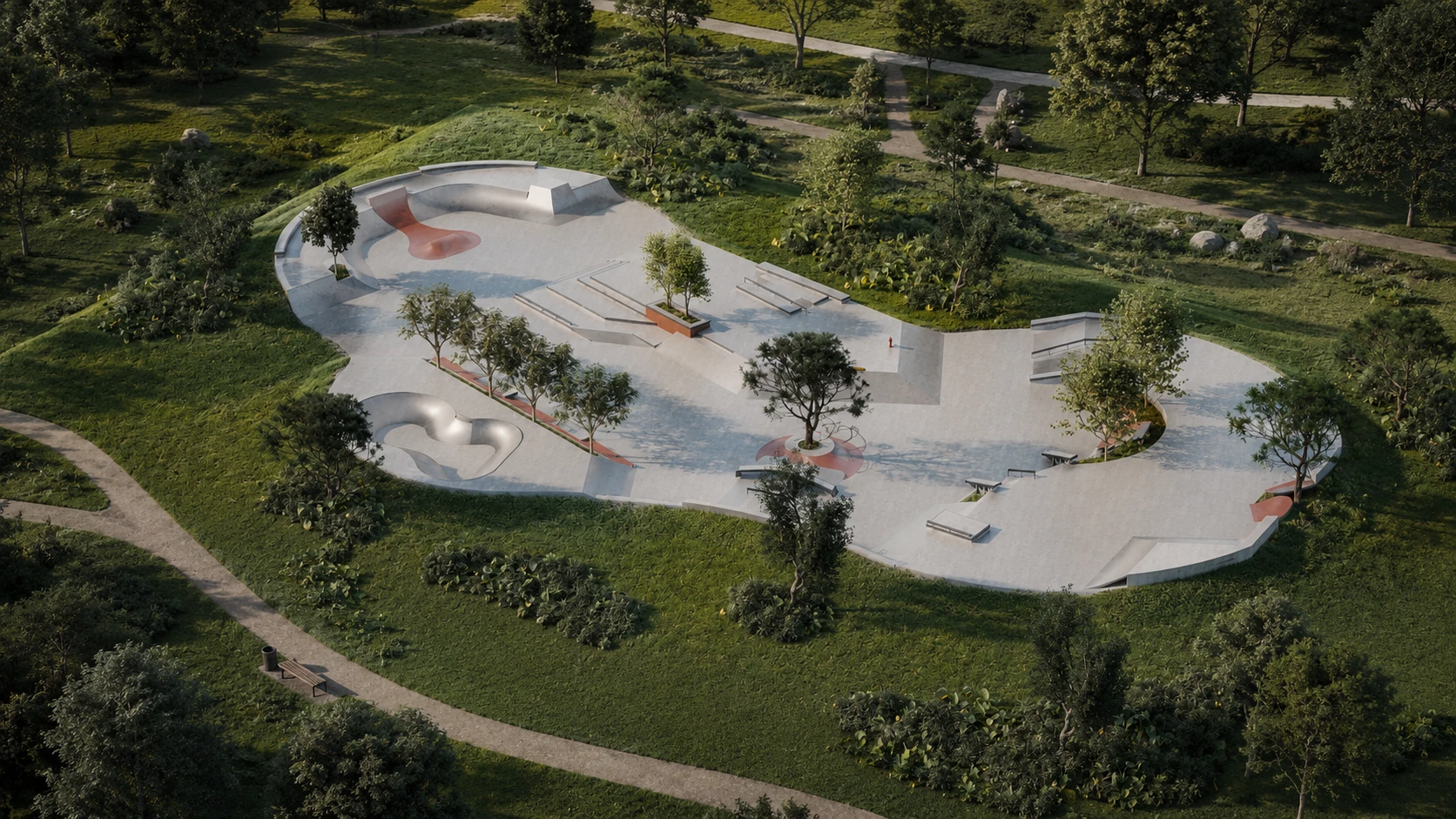 Anna Brandrão - pista de skate construída pela Overall Engenharia