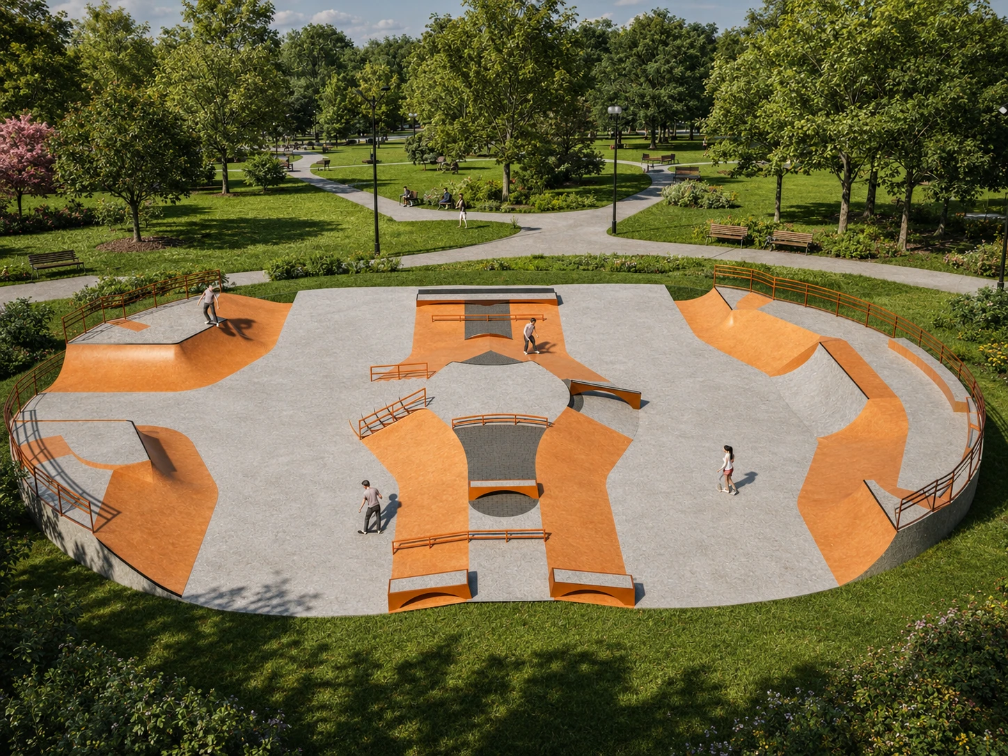 Skate Park Dona Lindu - diferenciais da pista