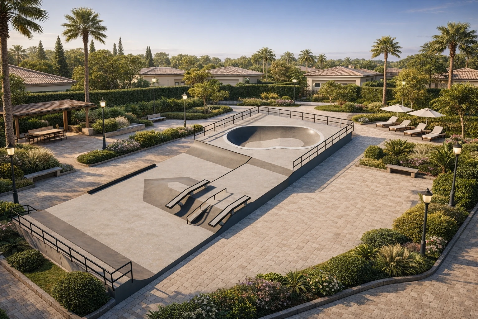 Bowl Street Condomínio - pista de skate construída pela Overall Engenharia