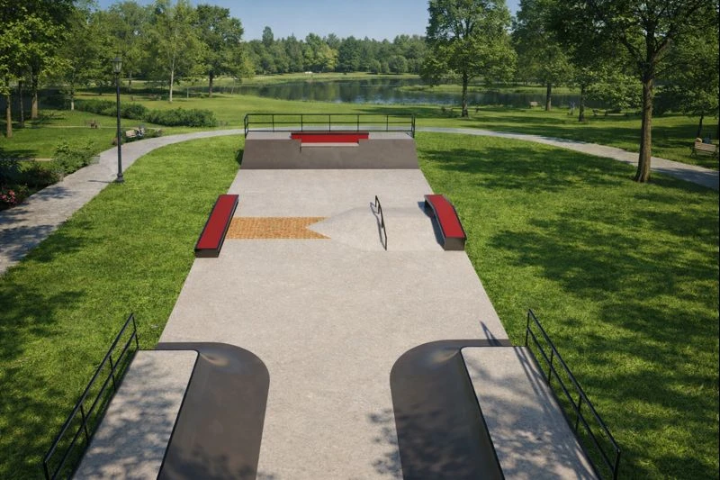Skatepark Público Compacto - pista de skate construída pela Overall Engenharia