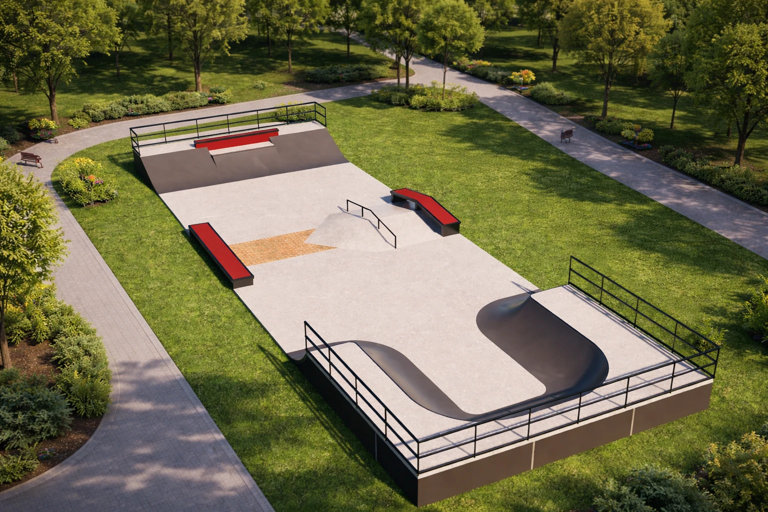 Skatepark Público Compacto - ficha técnica