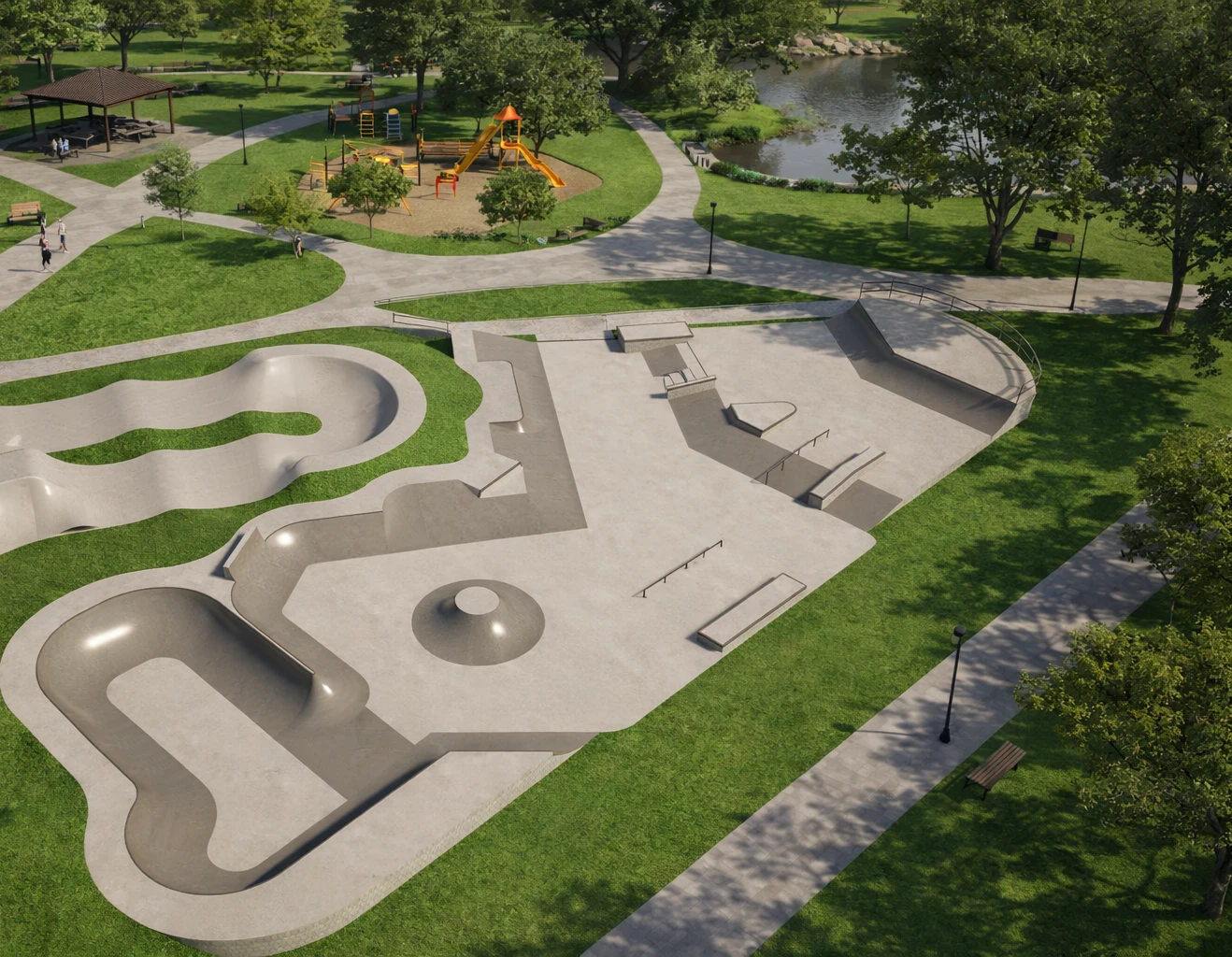 Skatepark Pernambuco - elementos da pista